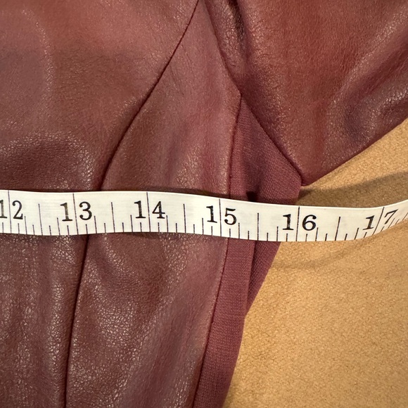 BCBG MaxAzria Brown Faux Leather Dress - Size XX-Small - Picture 11 of 13